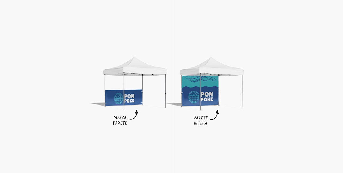 Parete per gazebo pubblicitario 5
