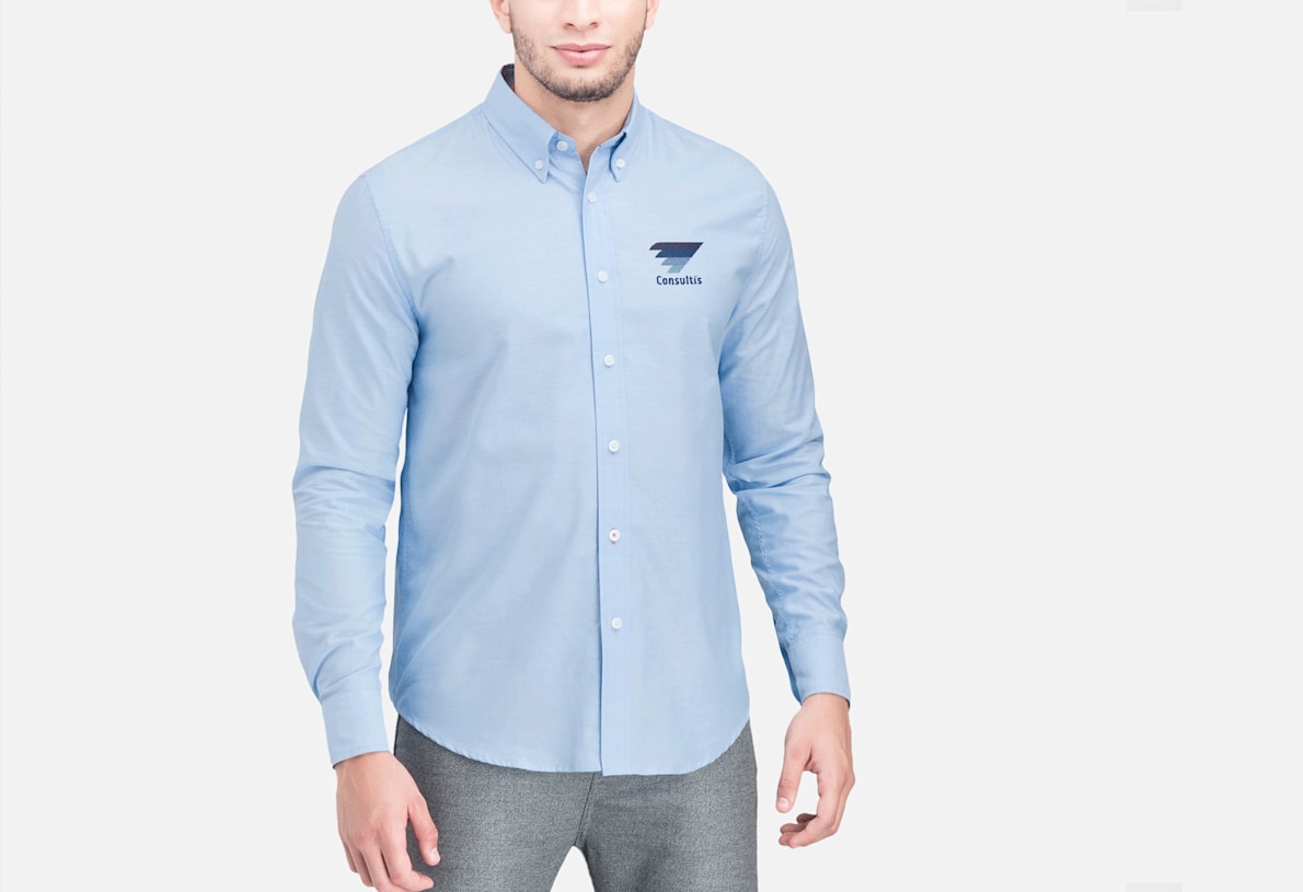 Camicia Oxford Elevate Vaillant da uomo Vistaprint