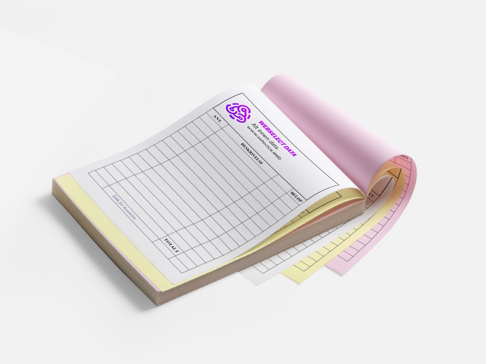 Fakturablanketter VistaPrint