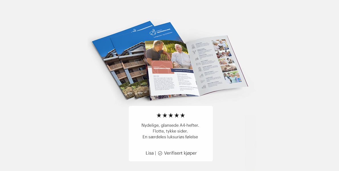 Stiftede hefter med trykk | VistaPrint