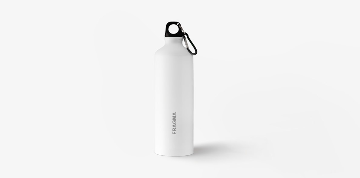 Vannflaske i aluminium med karabinkrok – 770 ml 3