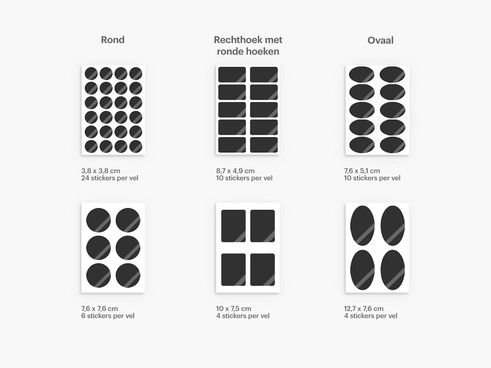 Zelfontworpen stickers op vel maken en bestellen | VistaPrint