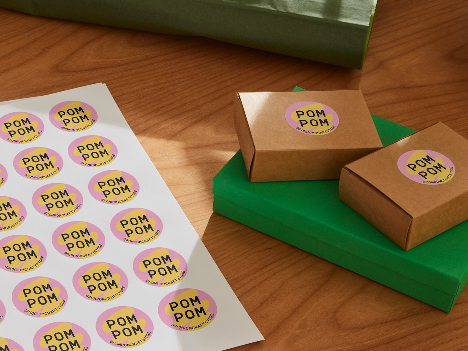 Ronde stickers op vel 5