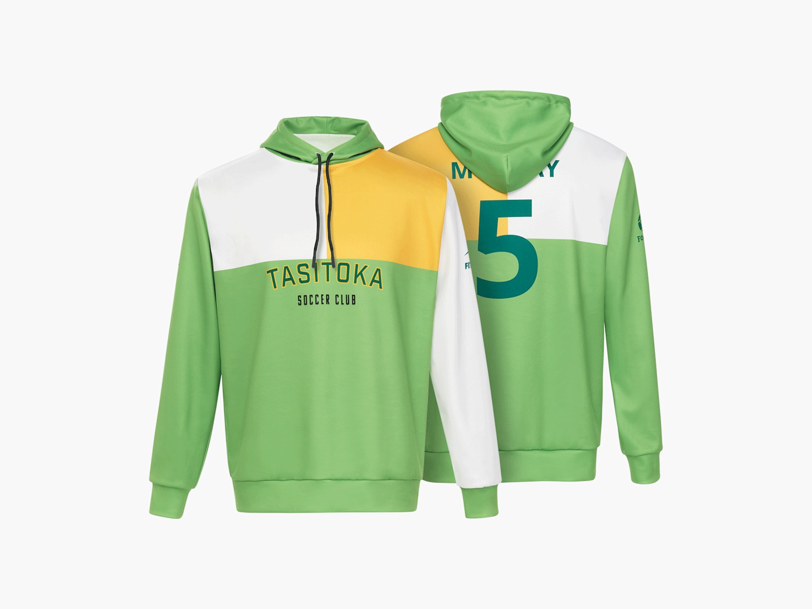 Volledig bedrukte hoody van technische stof 3
