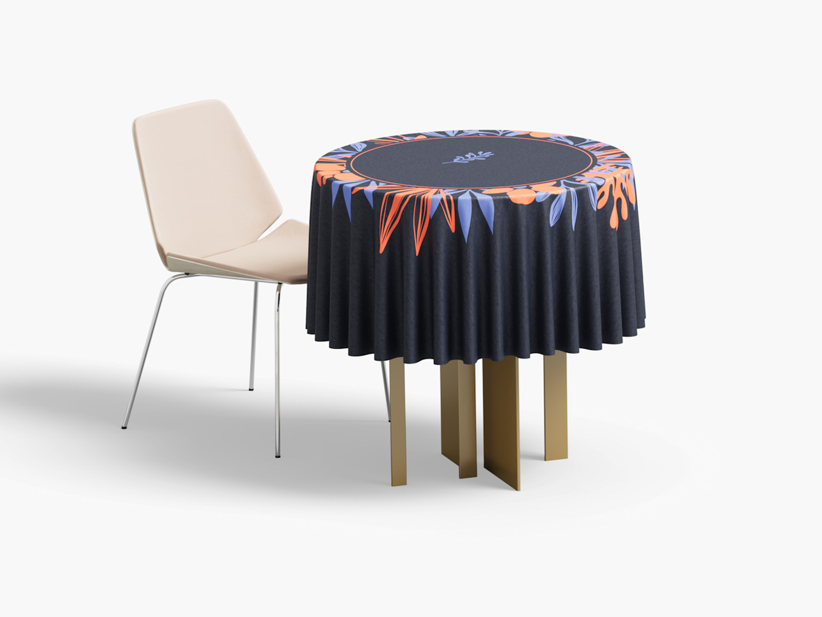 Poinsettia Kerst Rond Tafelkleed 60 Inch, Wit en Rood Kerst Tafelkleden Vlek Weerstand Polyester Winter Tafelkleed voor Vakantie Feesten Keuken Eetkamer Indoor Outdoor