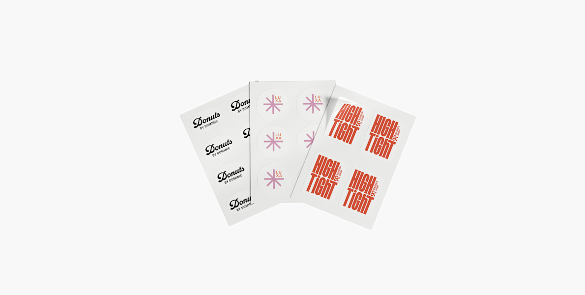Transparante stickers op vel 2