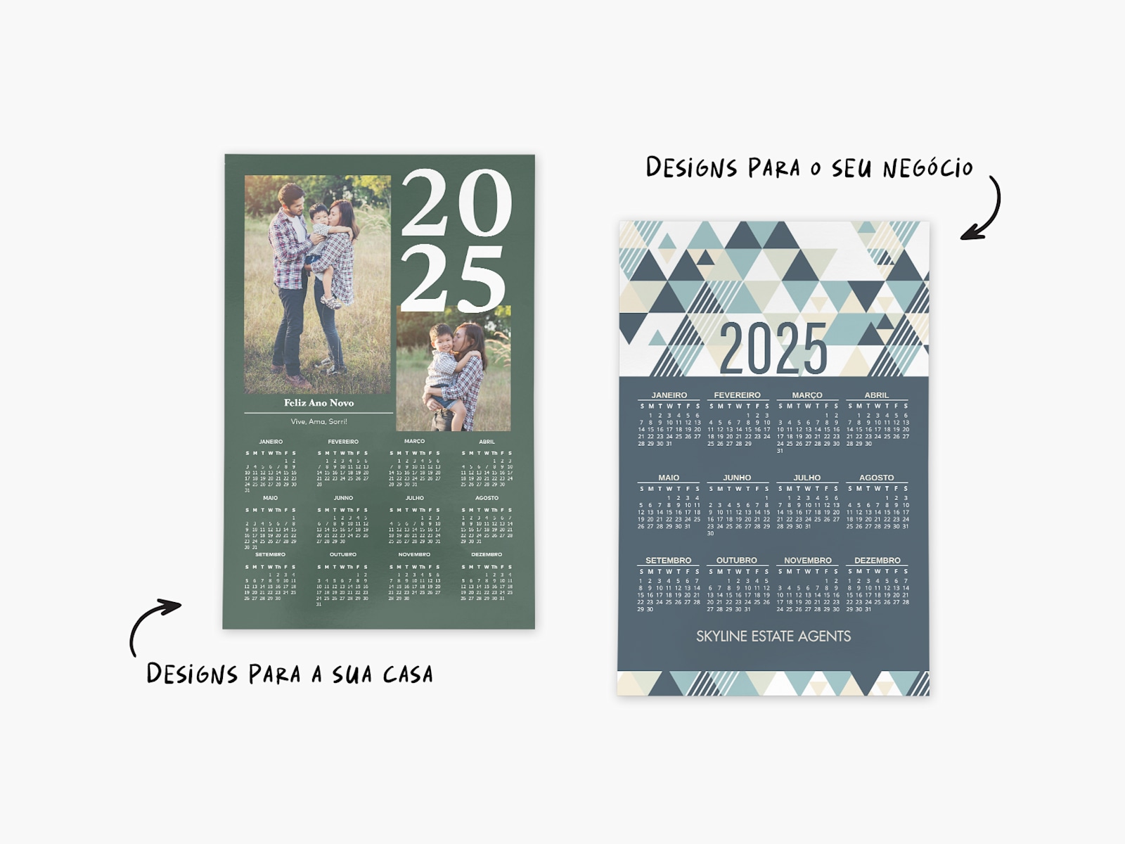 Calendários tipo póster 3