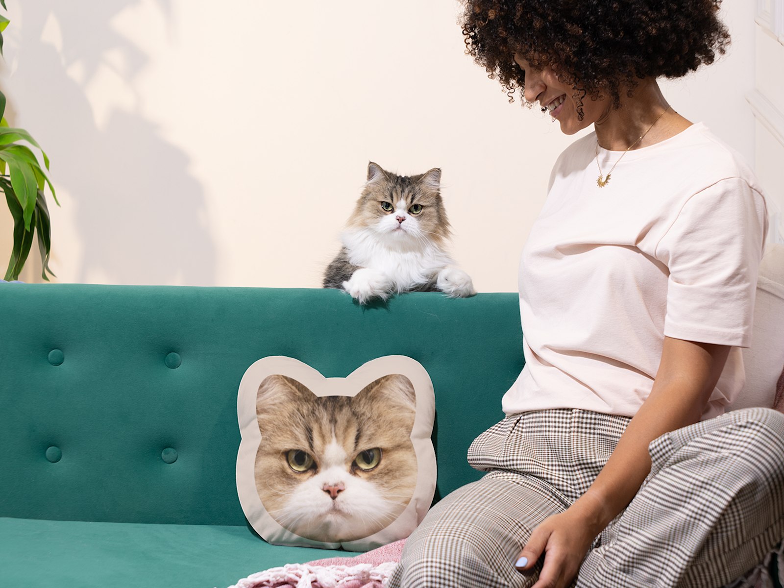 Almofadas 3D em forma de cabeça de animal 4