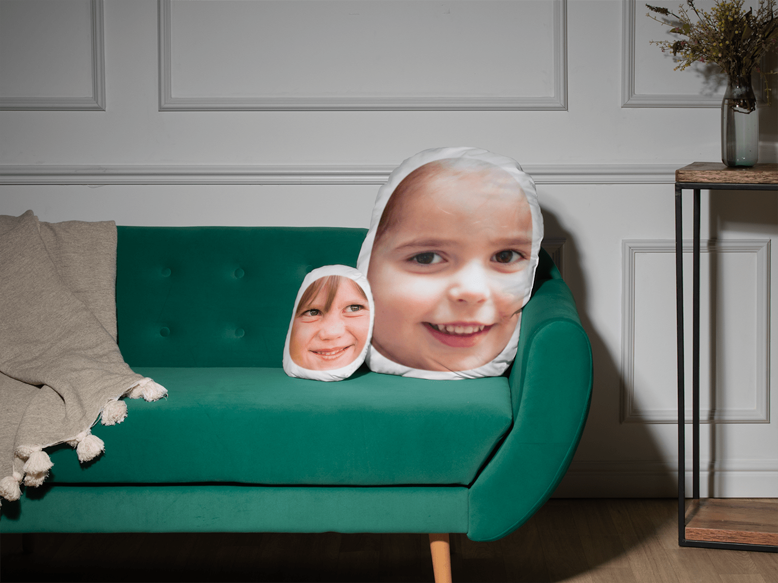Almofadas personalizadas com rostos 3
