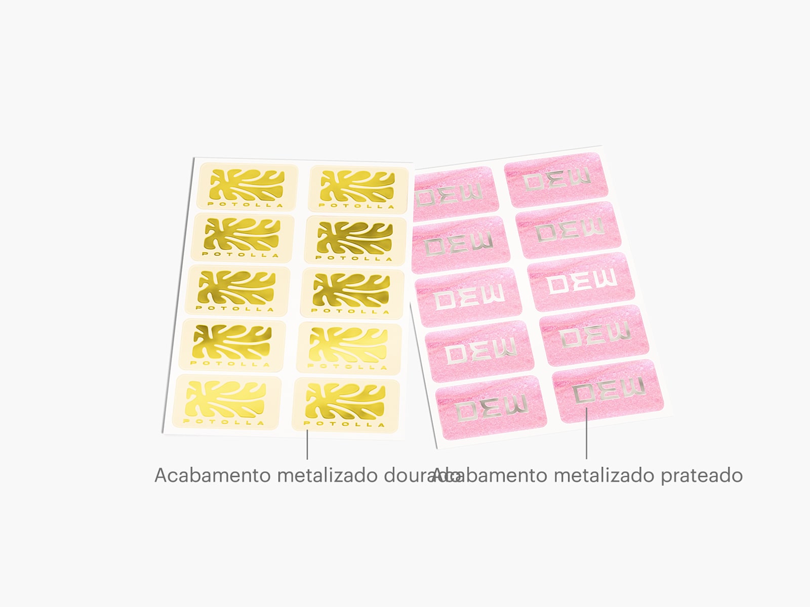 Folhas de autocolantes com acabamento brilhante em relevo 2
