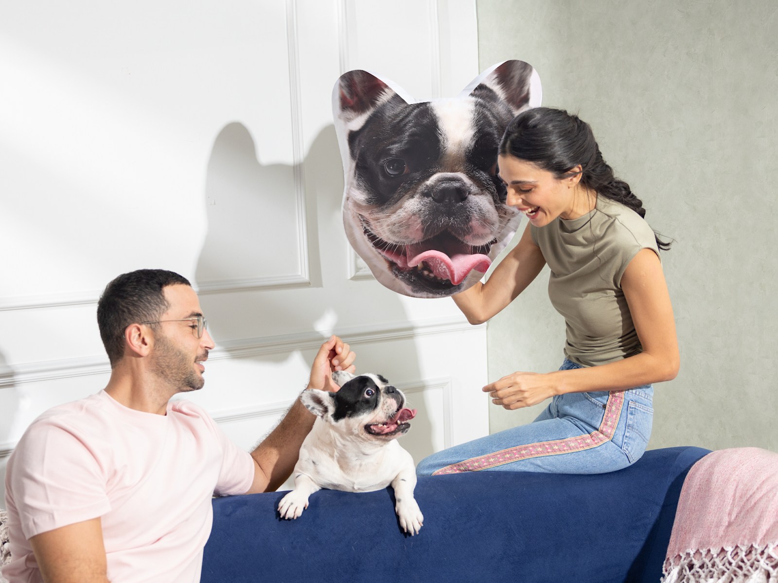Almofadas 3D em forma de cabeça de animal 2