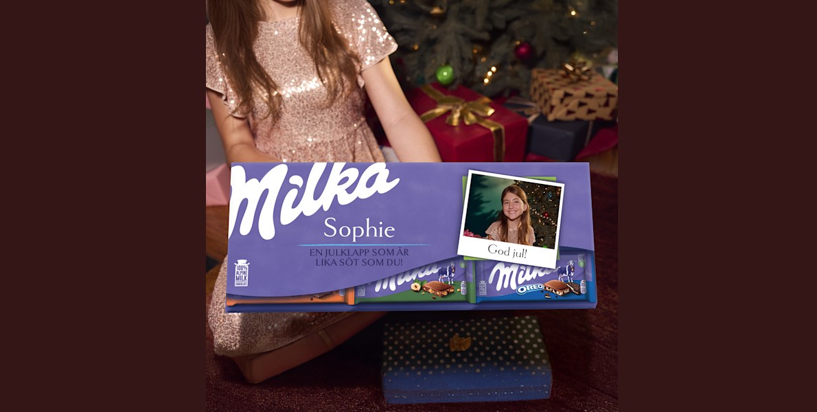 Specialdesignad Milka gigantisk chokladkaka 2
