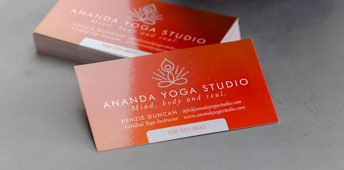 Búsqueda liebre lino Custom Glossy Business Cards | VistaPrint