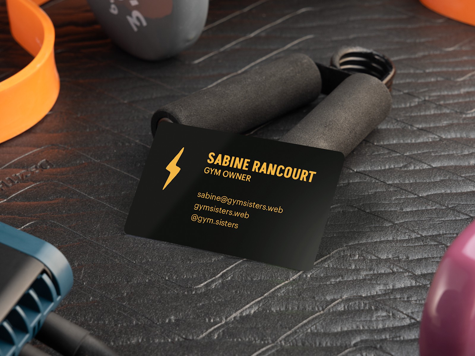 Larger version: plastic material business cards