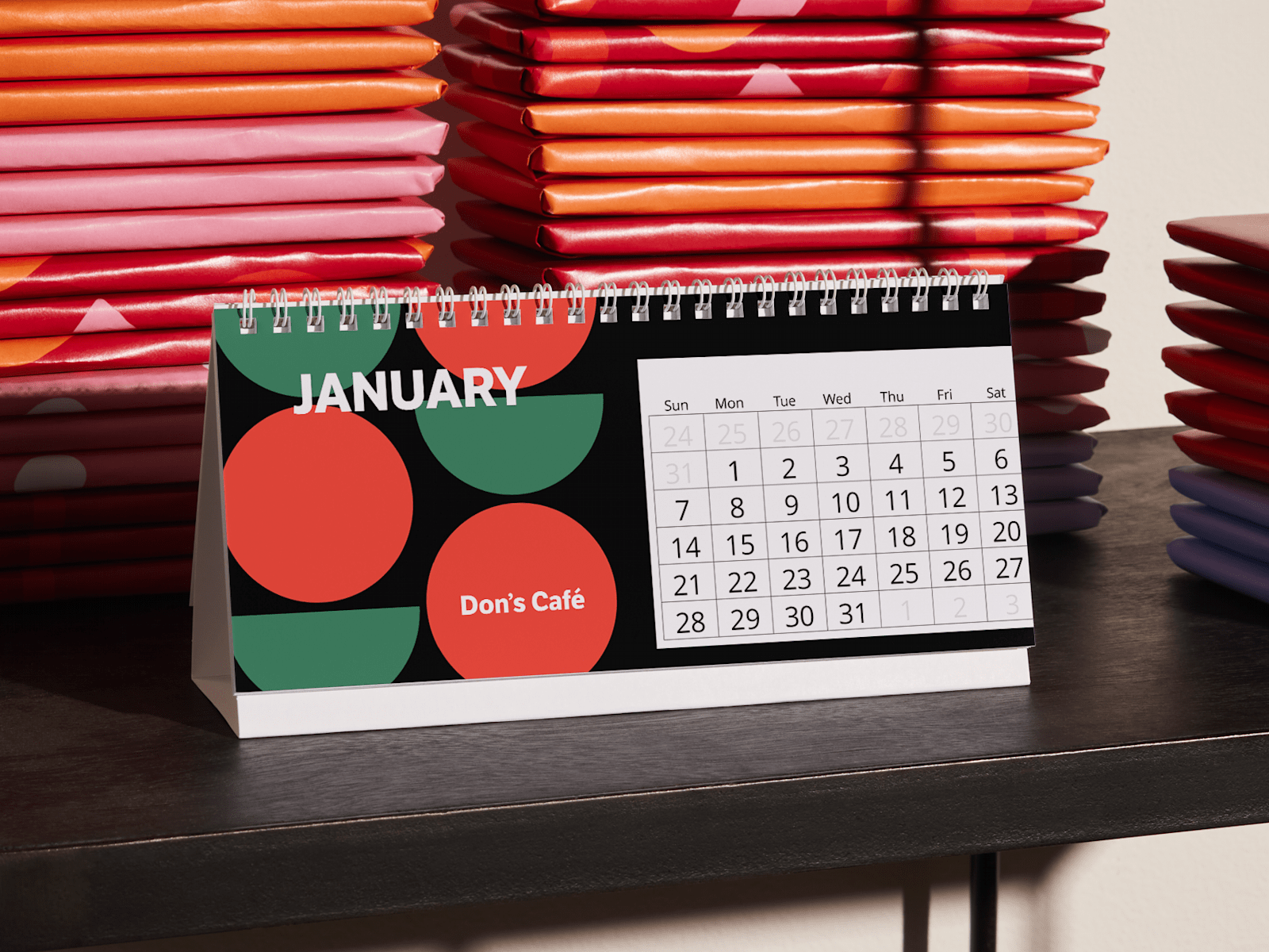 Personalised desk calendar