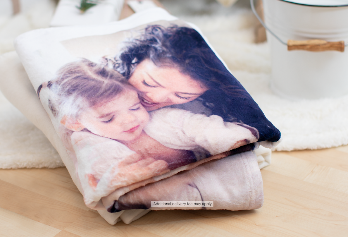 Personalised on sale fleece blanket