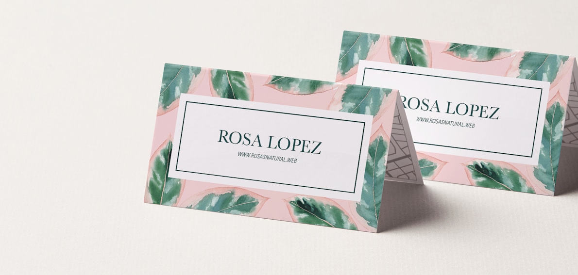 Folded business hot sale cards