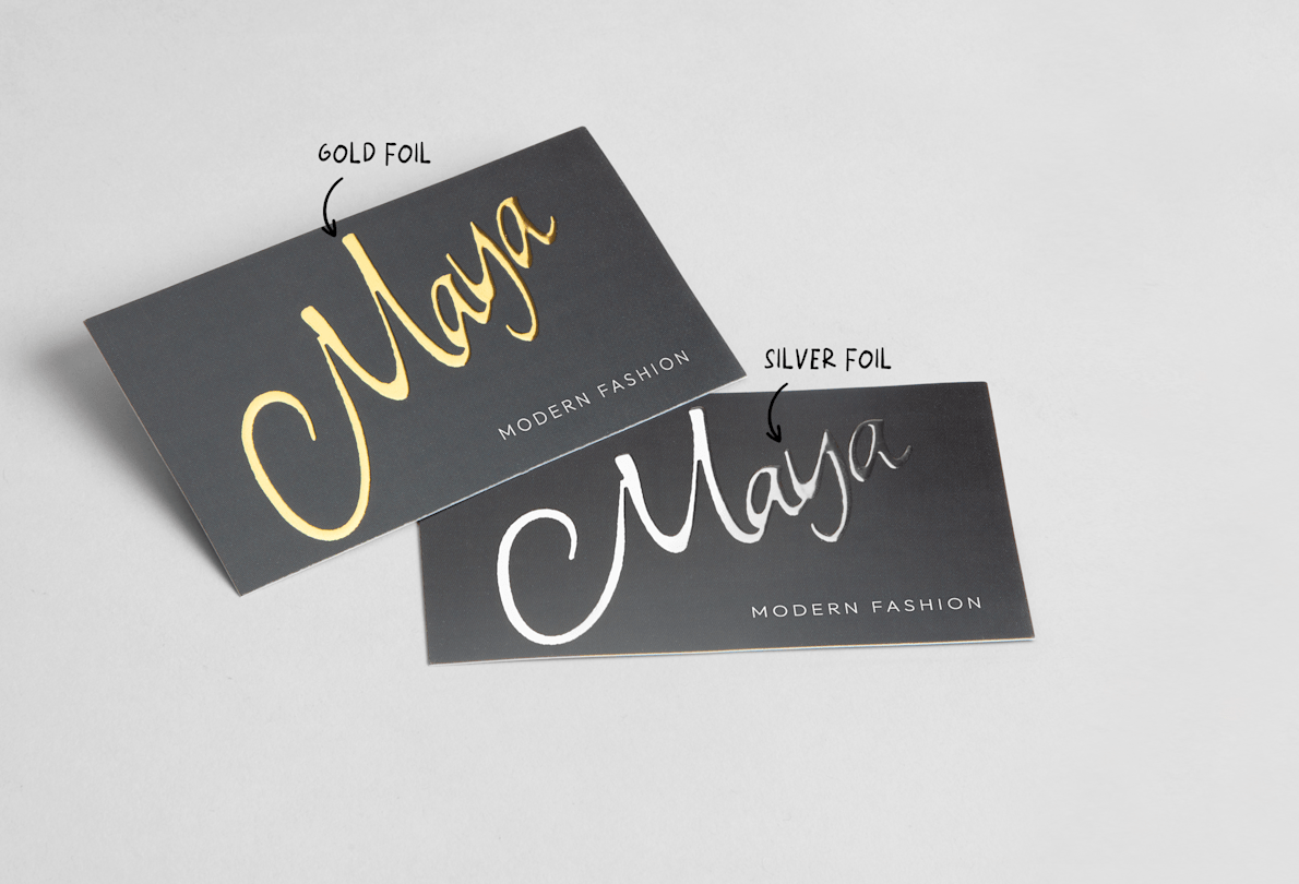 Gold, silver Foil cards
