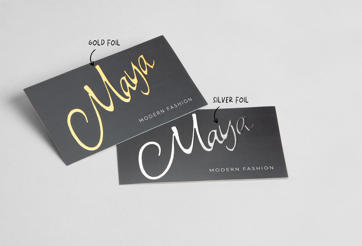 Gold Foil & Raised Foil Business Cards VistaPrint Singapore