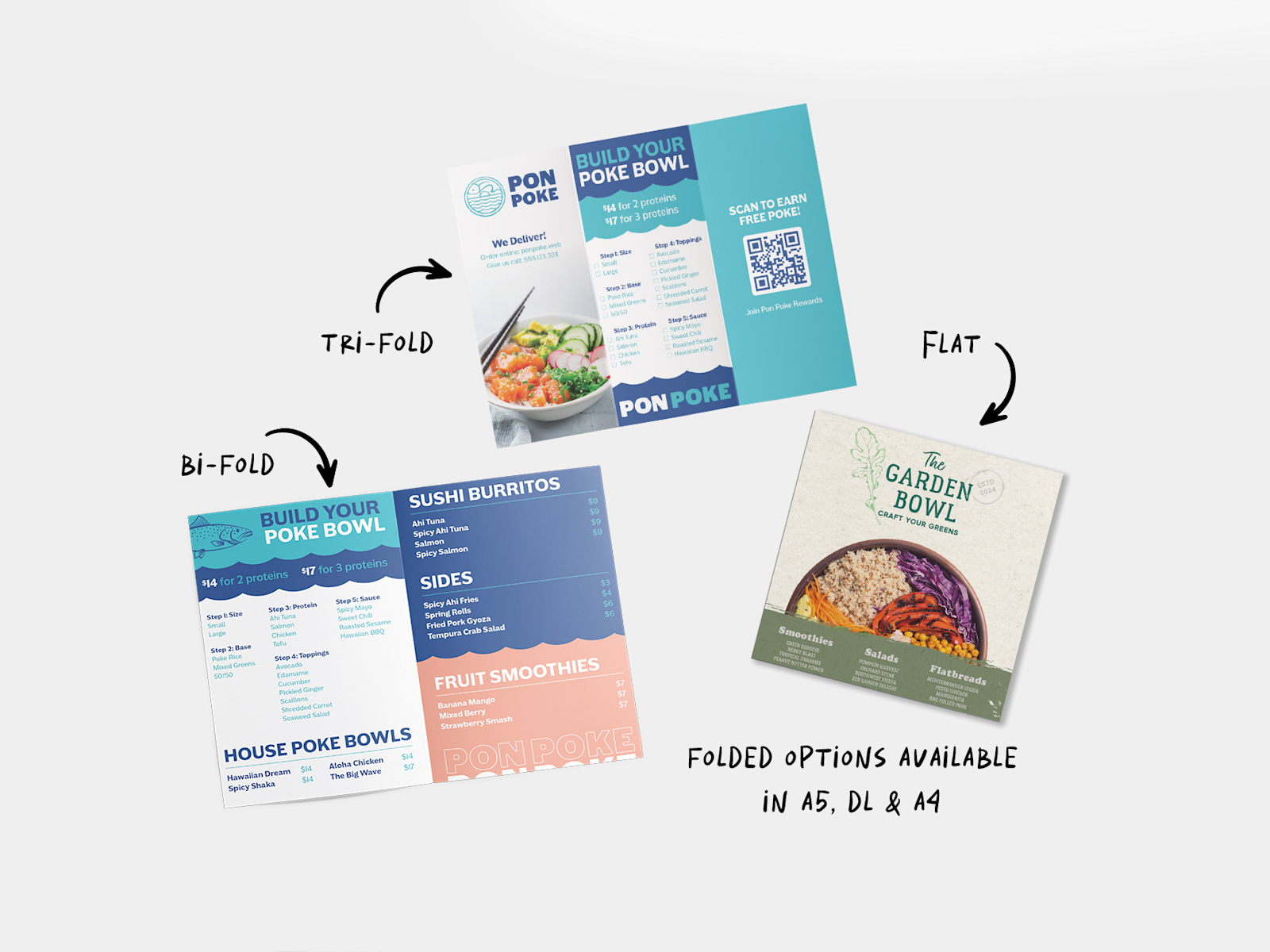Flyer Printing Make a pamphlet in DL or A3 A7 Vistaprint AU