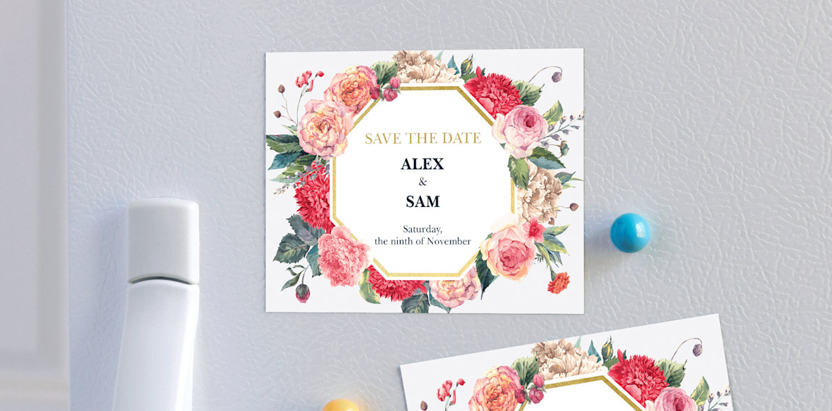 Save the Date Magnets for Your Wedding | Vistaprint