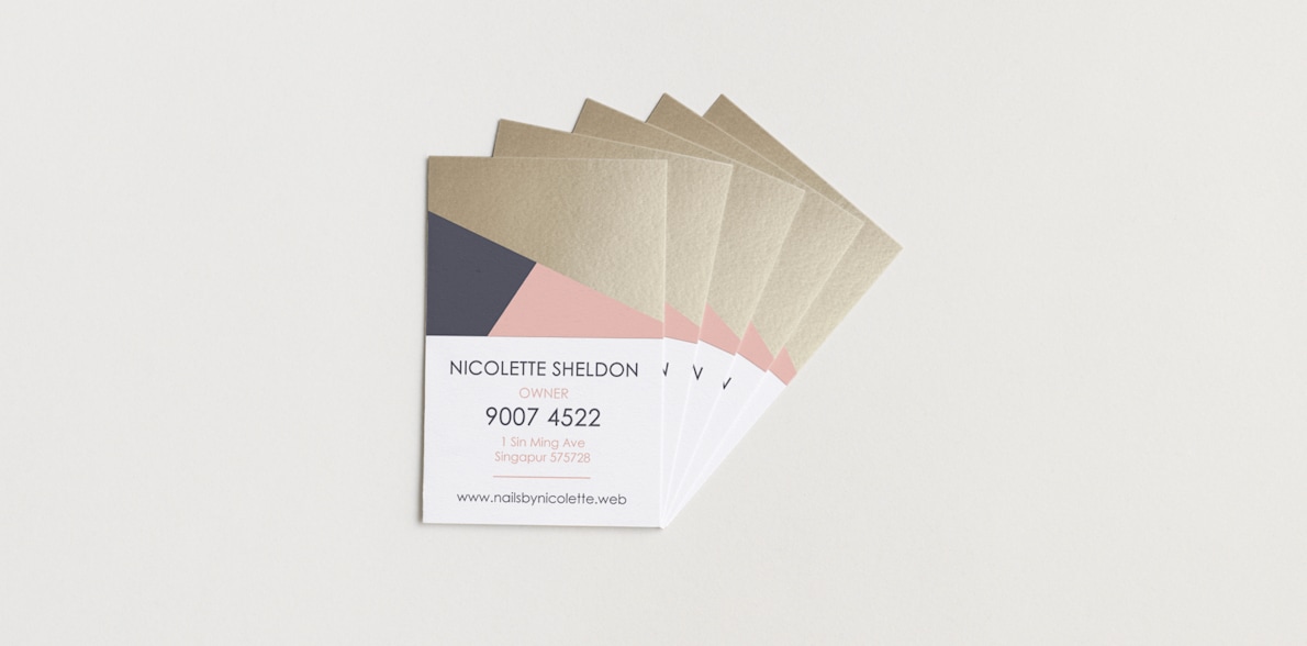 Custom soft touch business cards