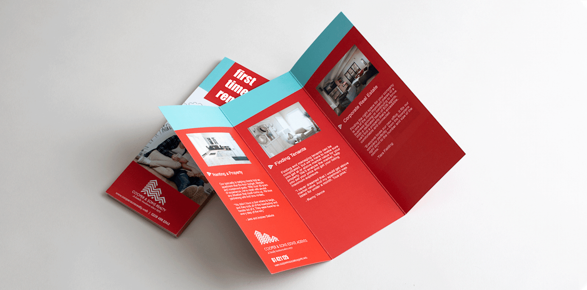 A4 Folded Leaflet Printing (Tri-Fold: Folded to DL) - Flyers, Posters