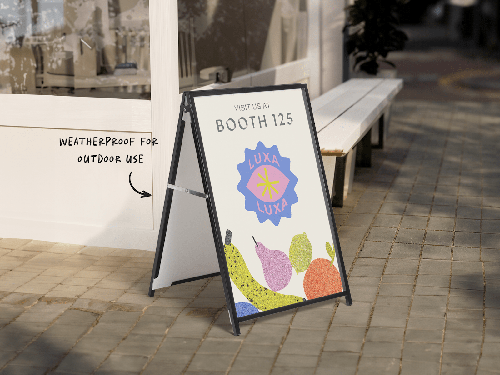 Outdoor outlet picture frame