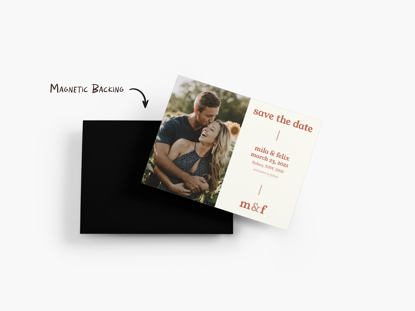 save the date fridge magnets