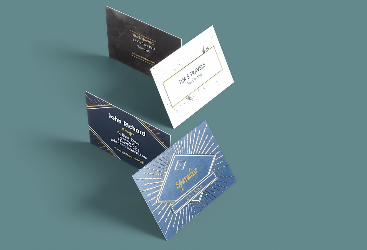 business cards foil 