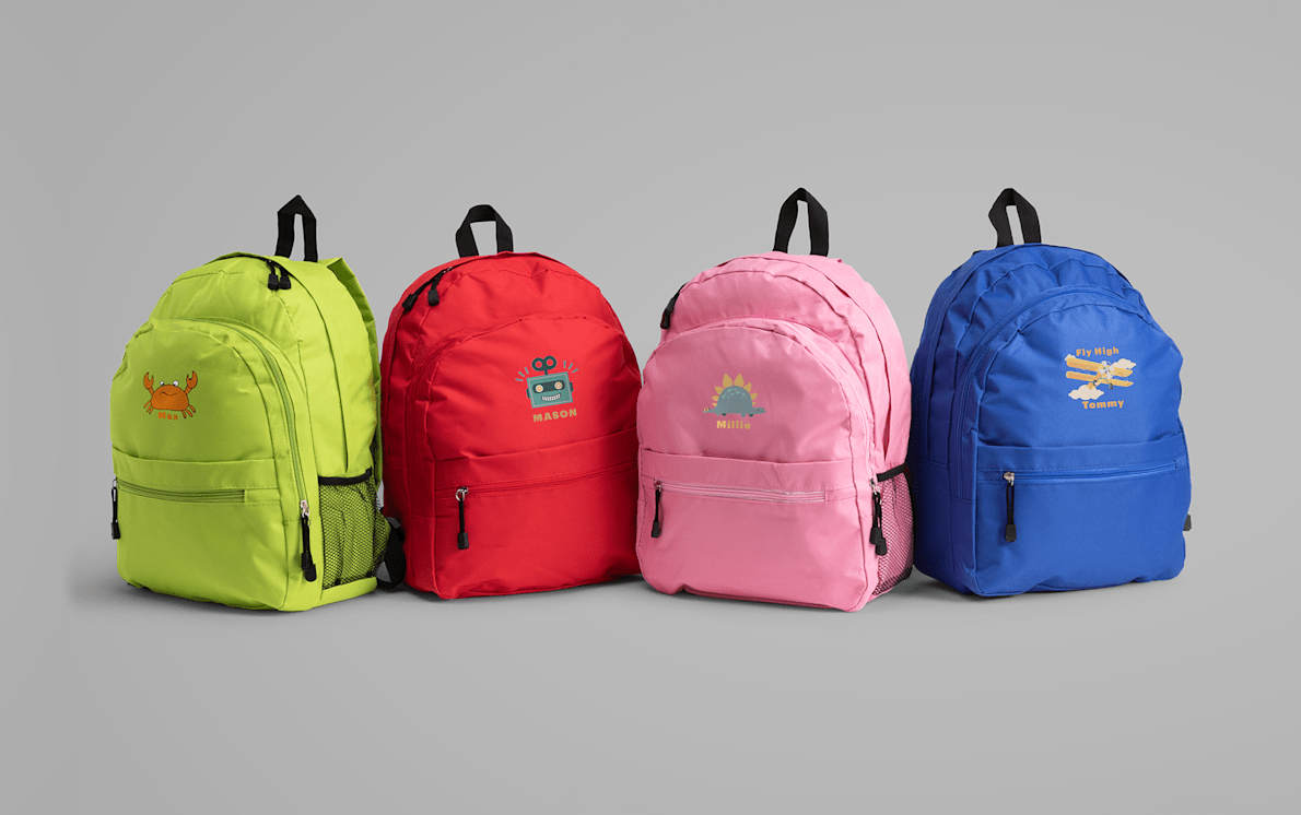 Printed school bag sale