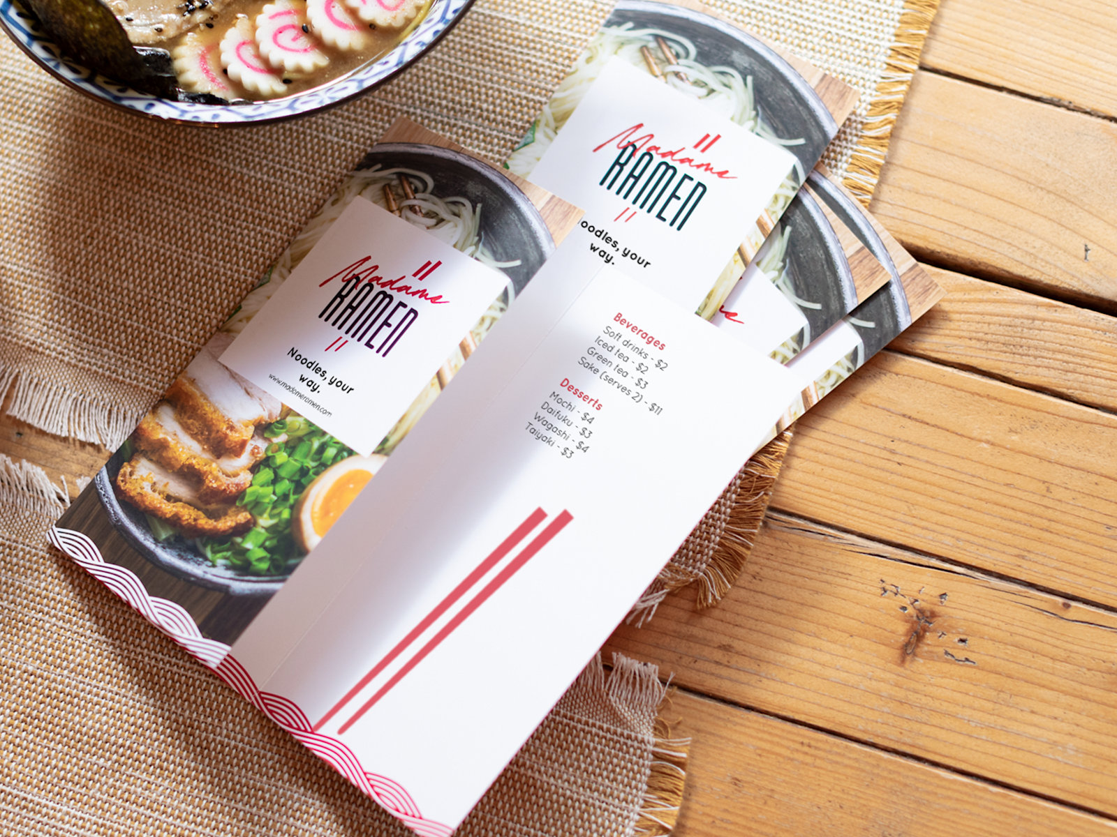 Larger version: restaurant menus