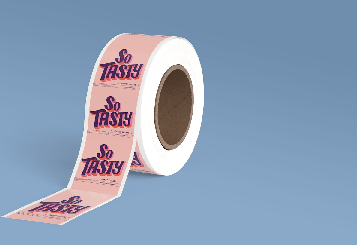Adhesive sticker tape top