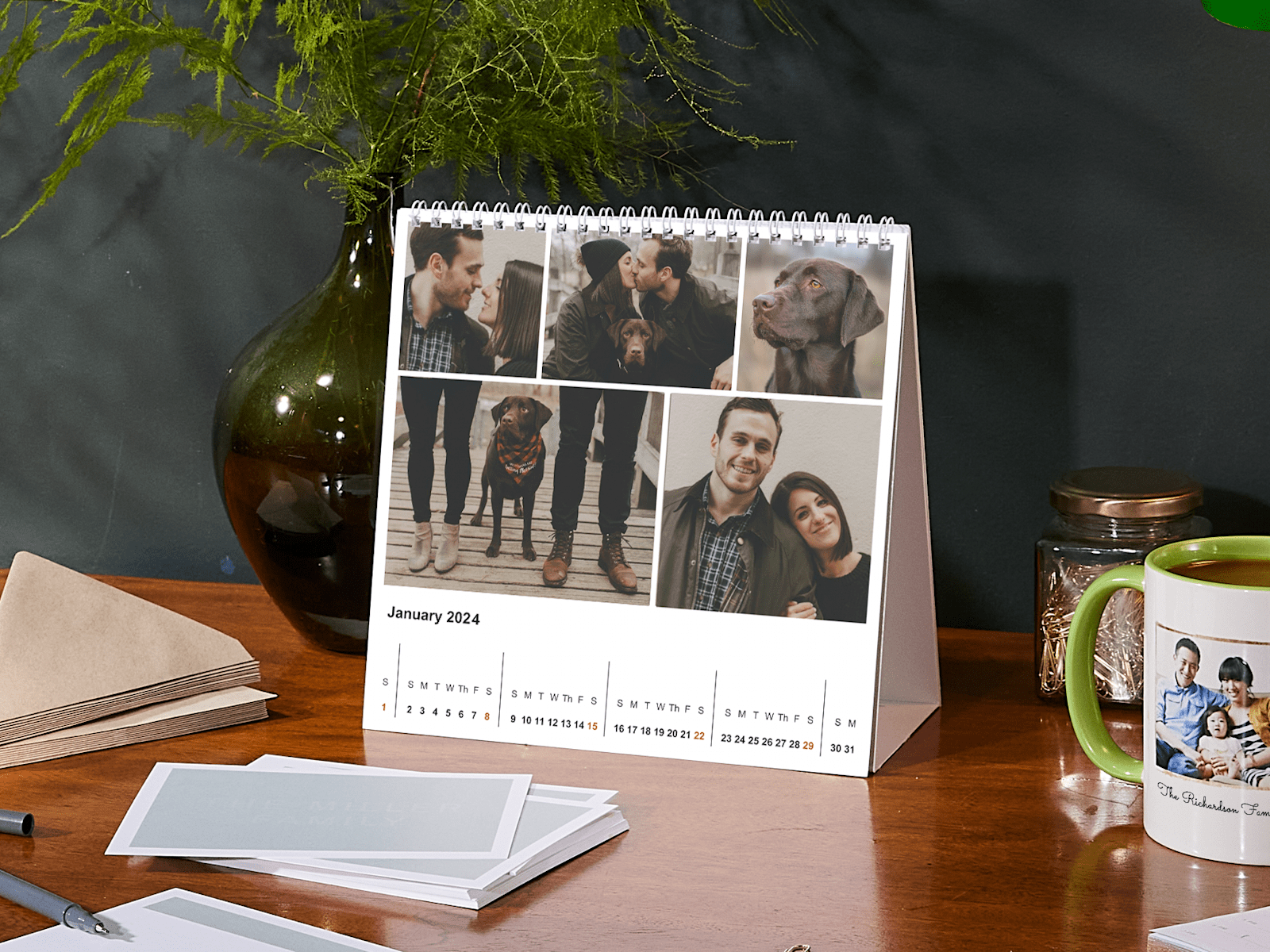 Desk Calendars 2024 Personalised desk calendars Vistaprint AU