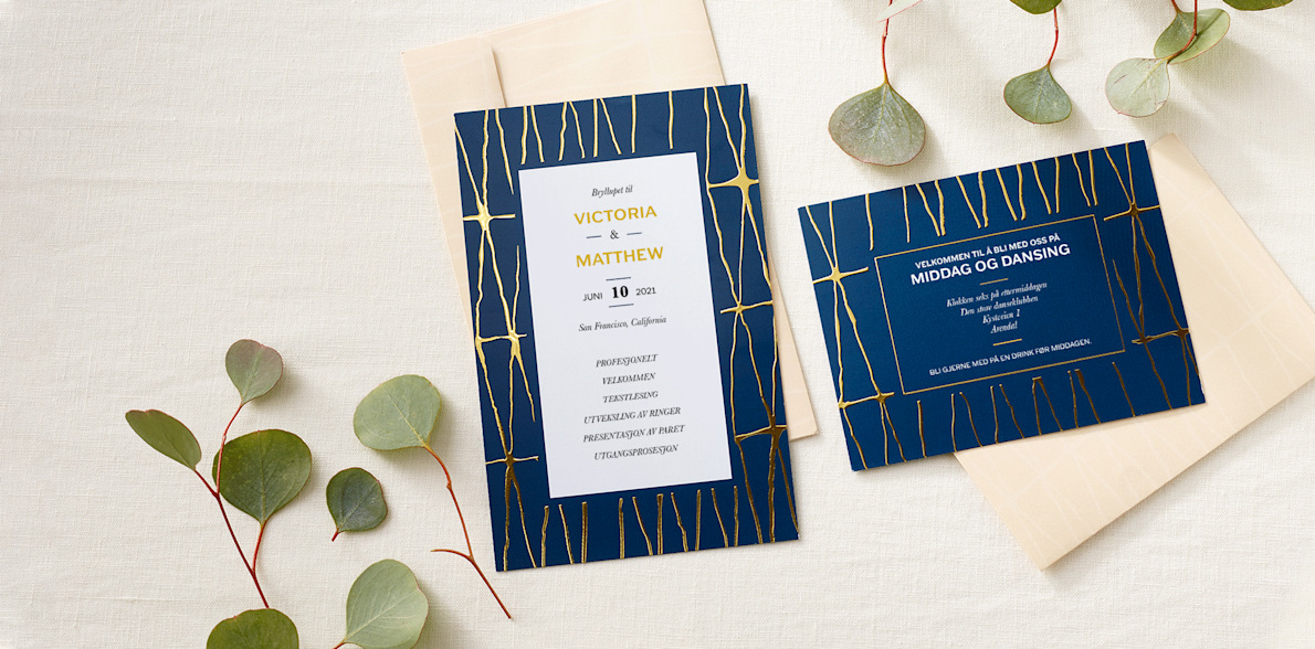 Unike maler til bryllupsprogram | VistaPrint