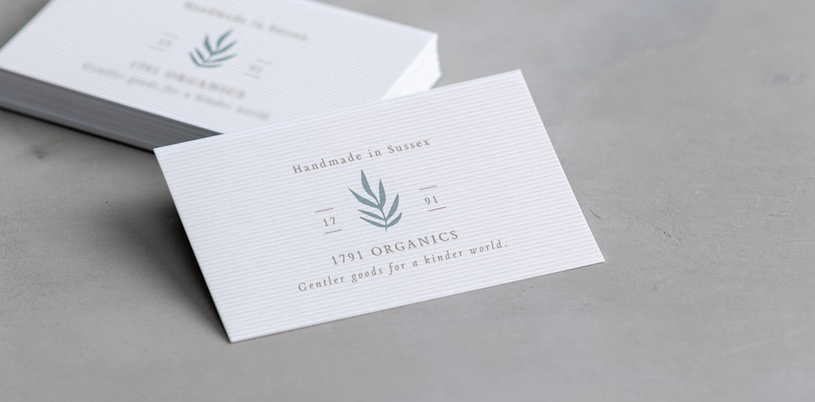 Corrugated business cards
