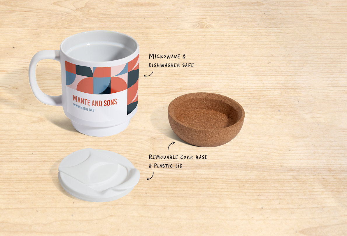 Cork Base Ceramic Mugs 4