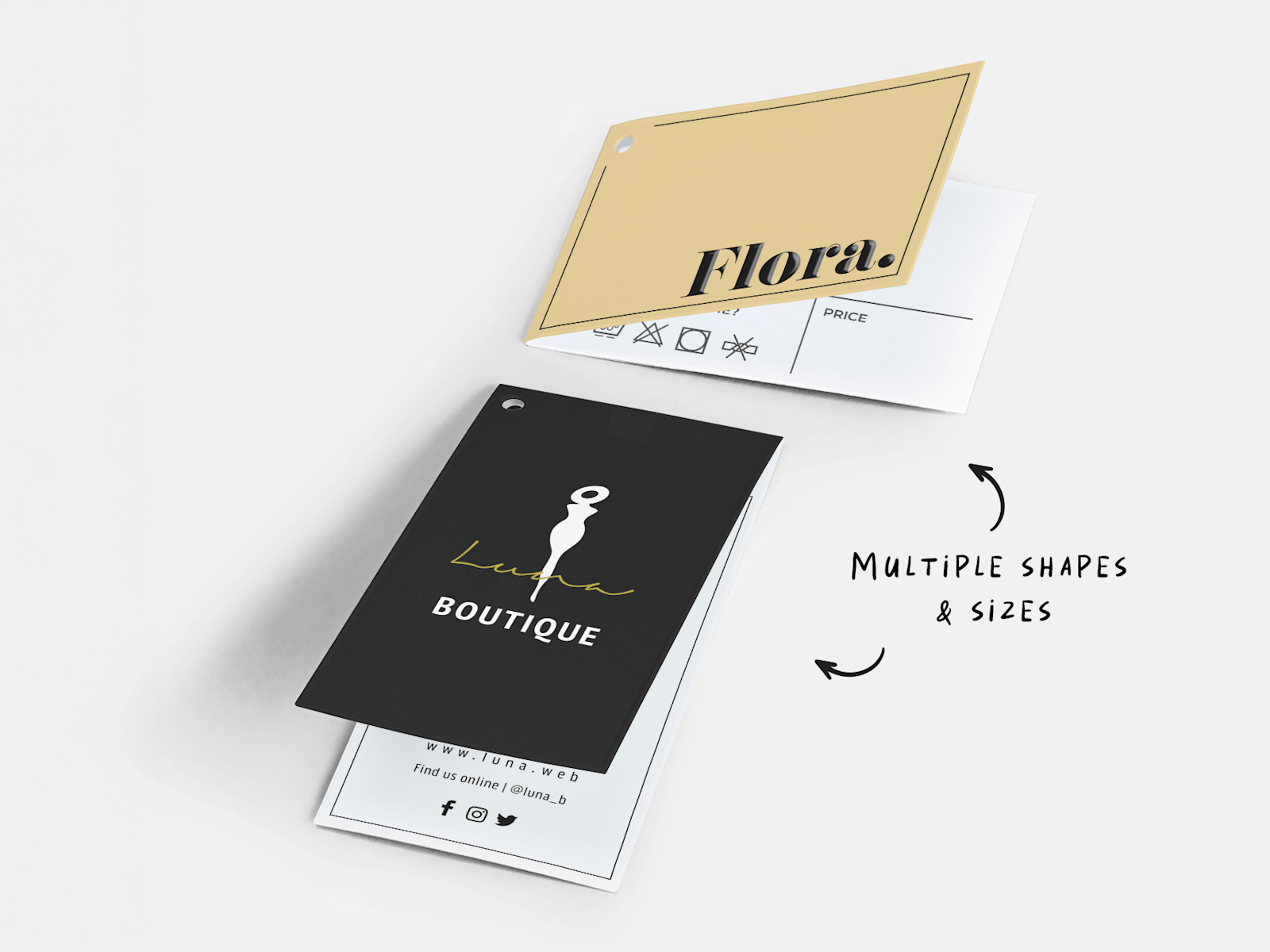 fold over hang tags