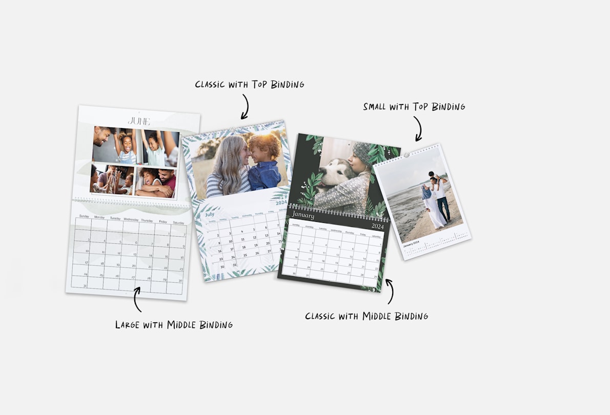 Larger version: Wall calendars