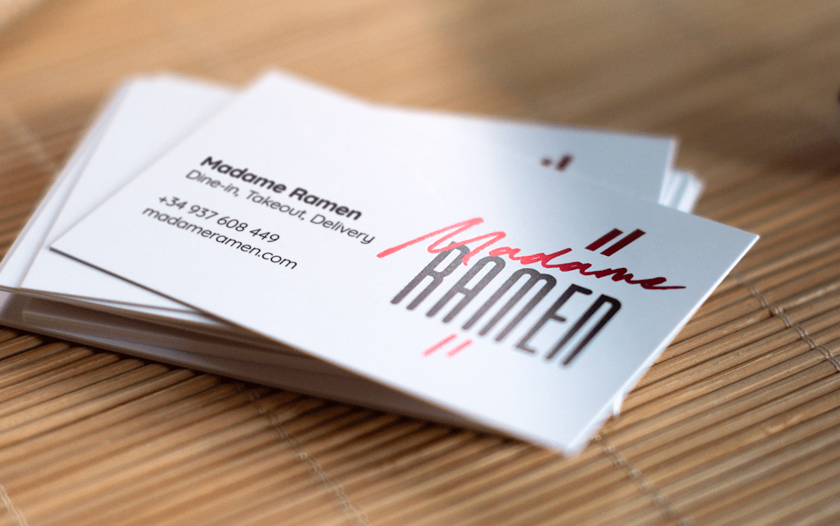 Metallic business cards 