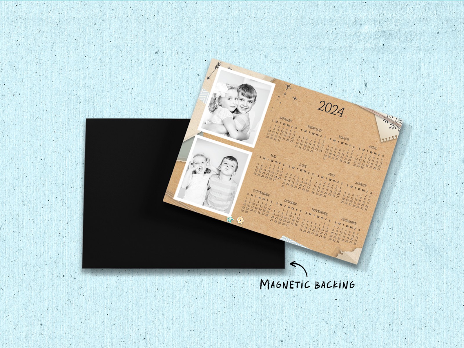 magnetic monthly calendar