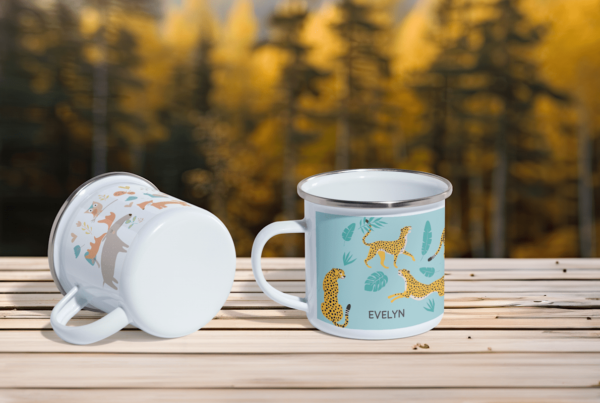 Custom Enamel Mugs Design Print VistaPrint NZ