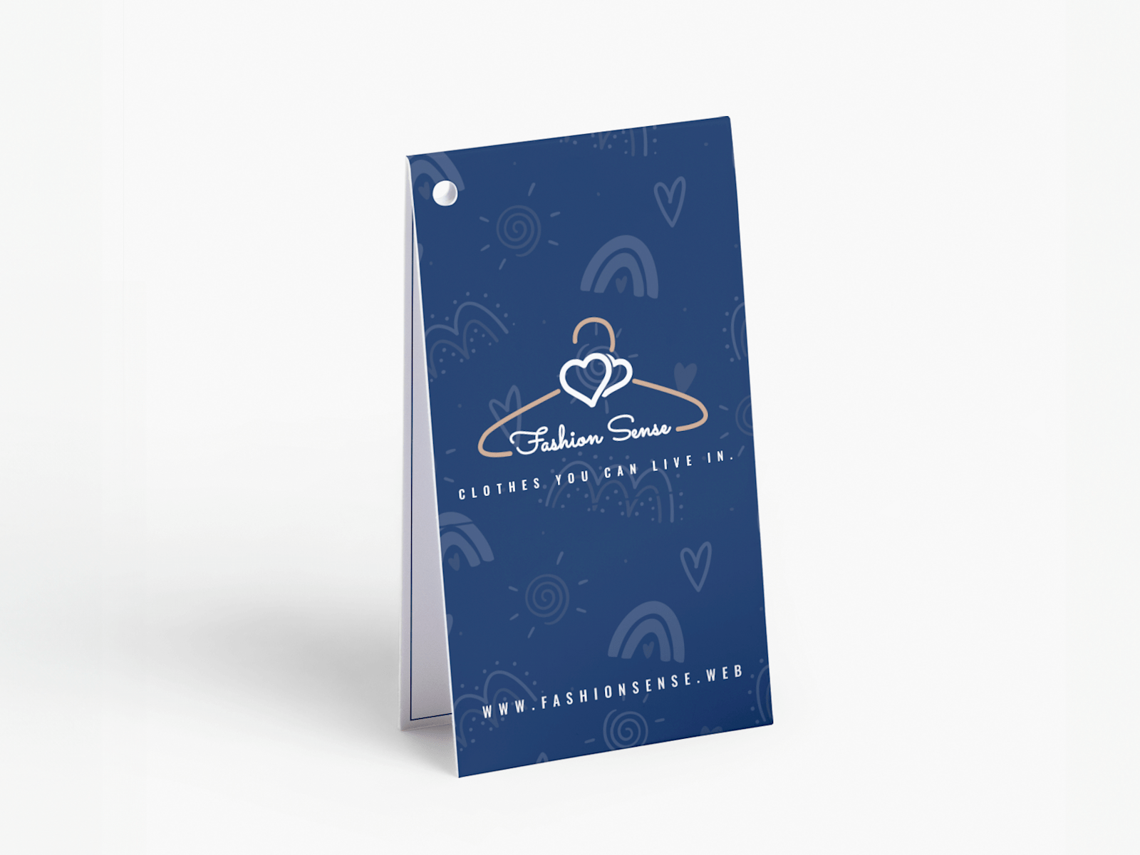 folded hang tag printing