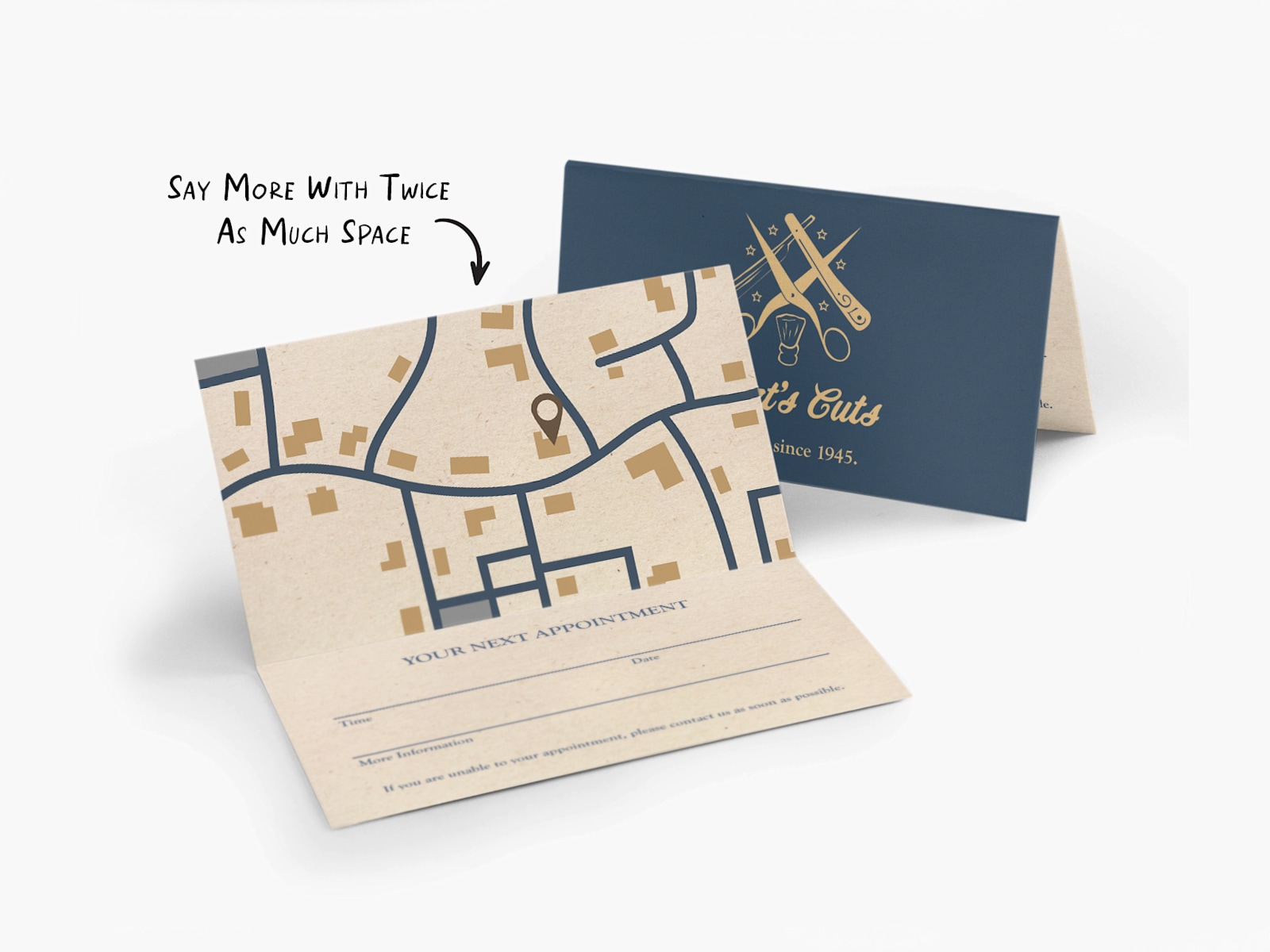 fold over business cards