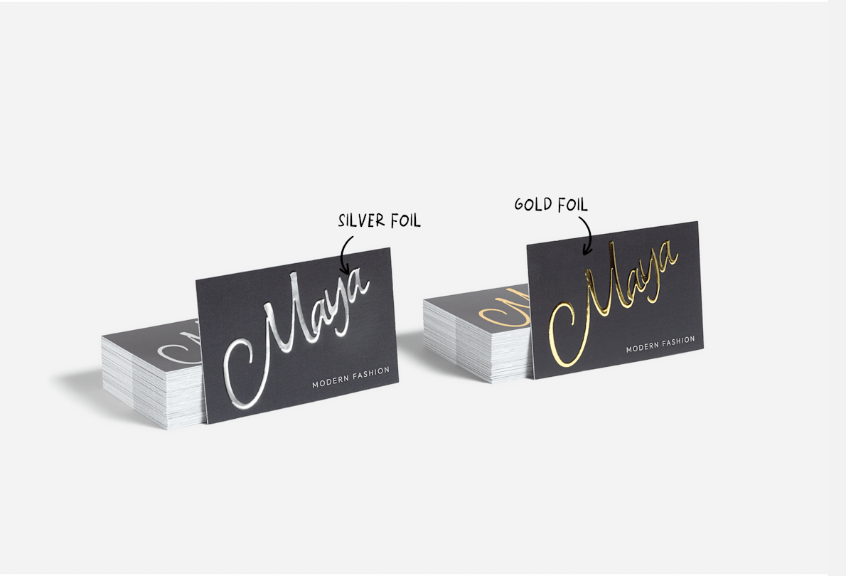 foil business cards