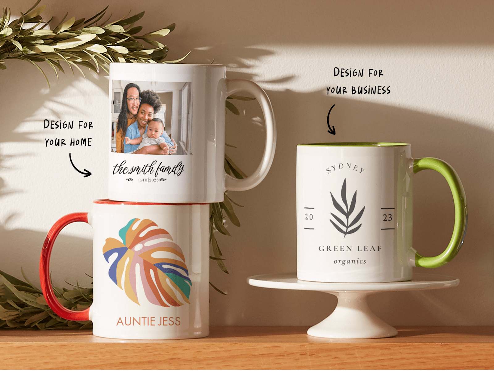 Larger version: Personalised mugs