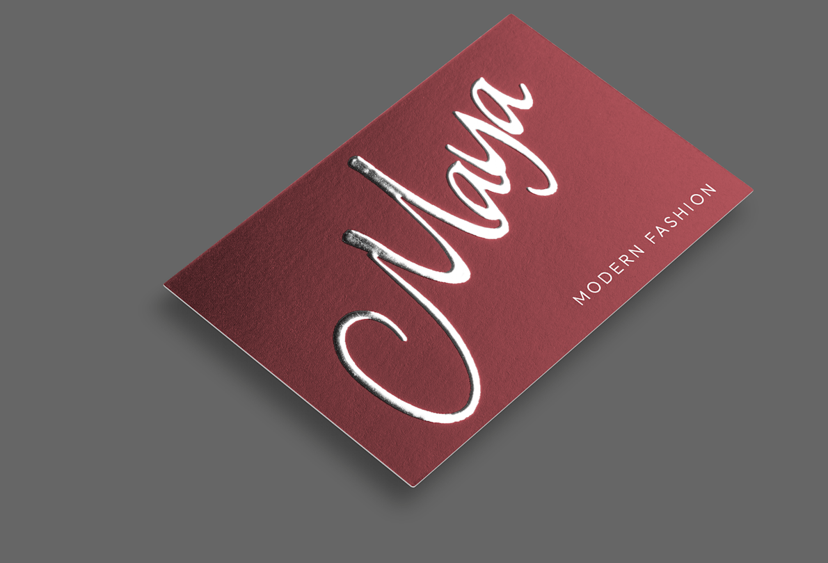 silver Foil Business cards