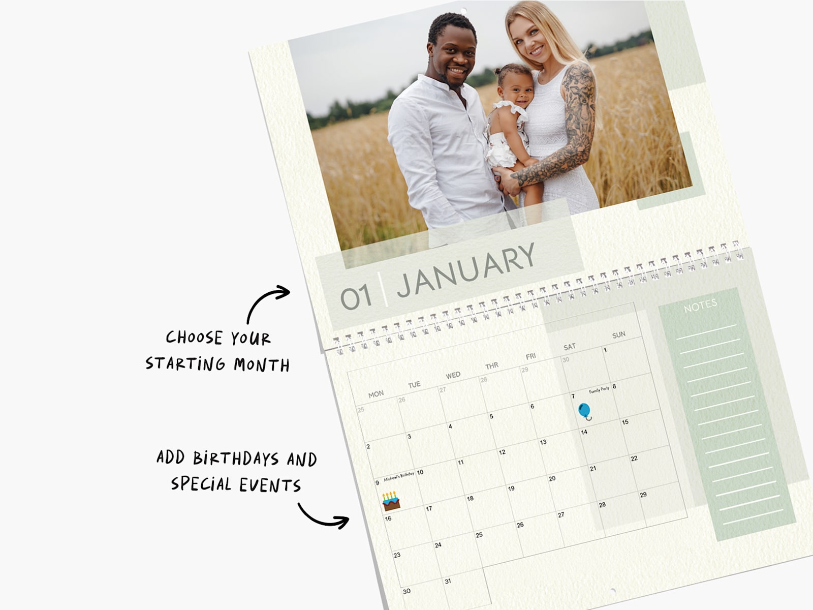 Wall Calendars Print Photo calendars 2025 Vistaprint