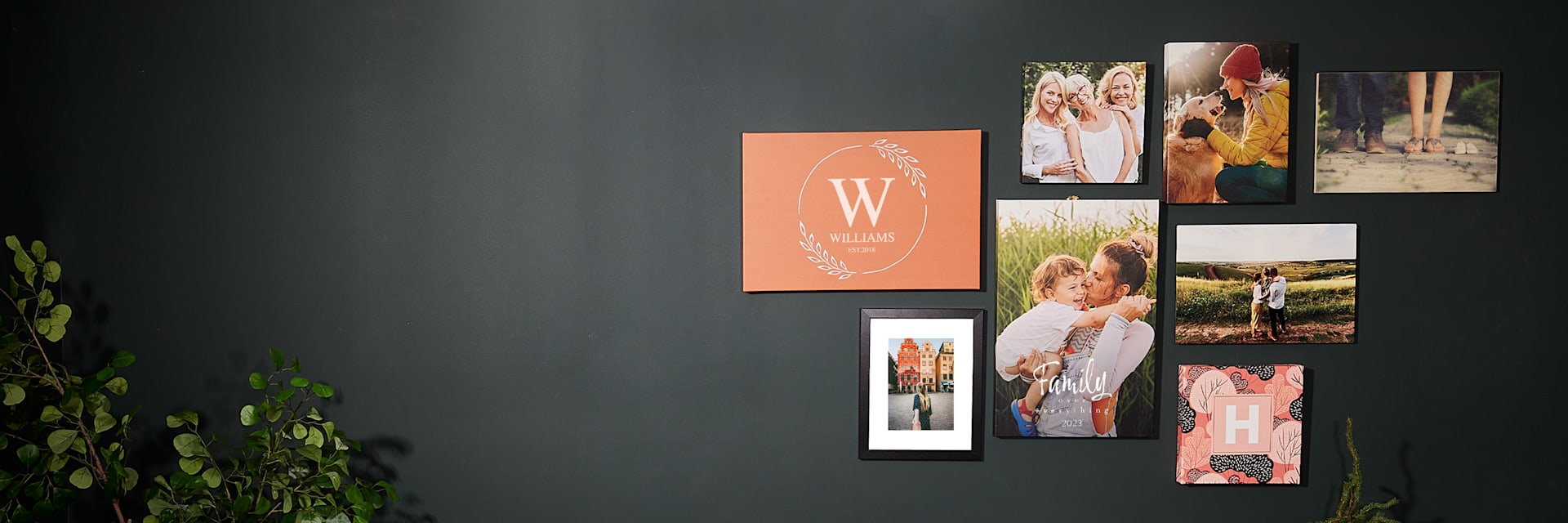 Turning photos store into wall art