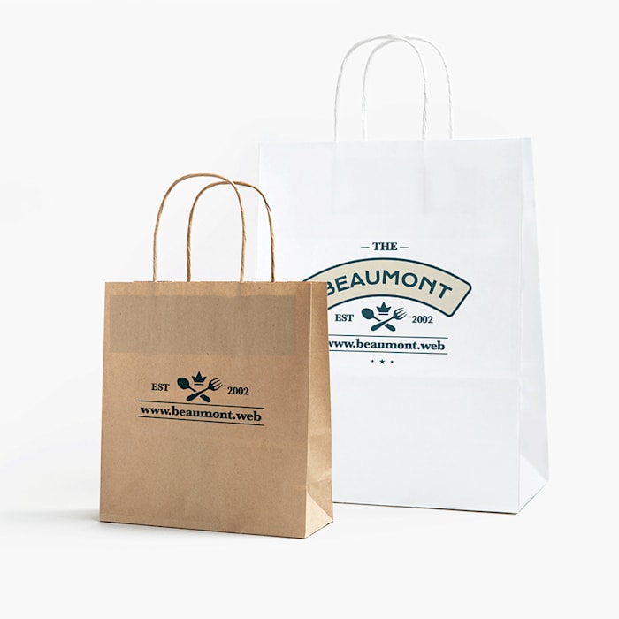 Imprinted paper bags clearance